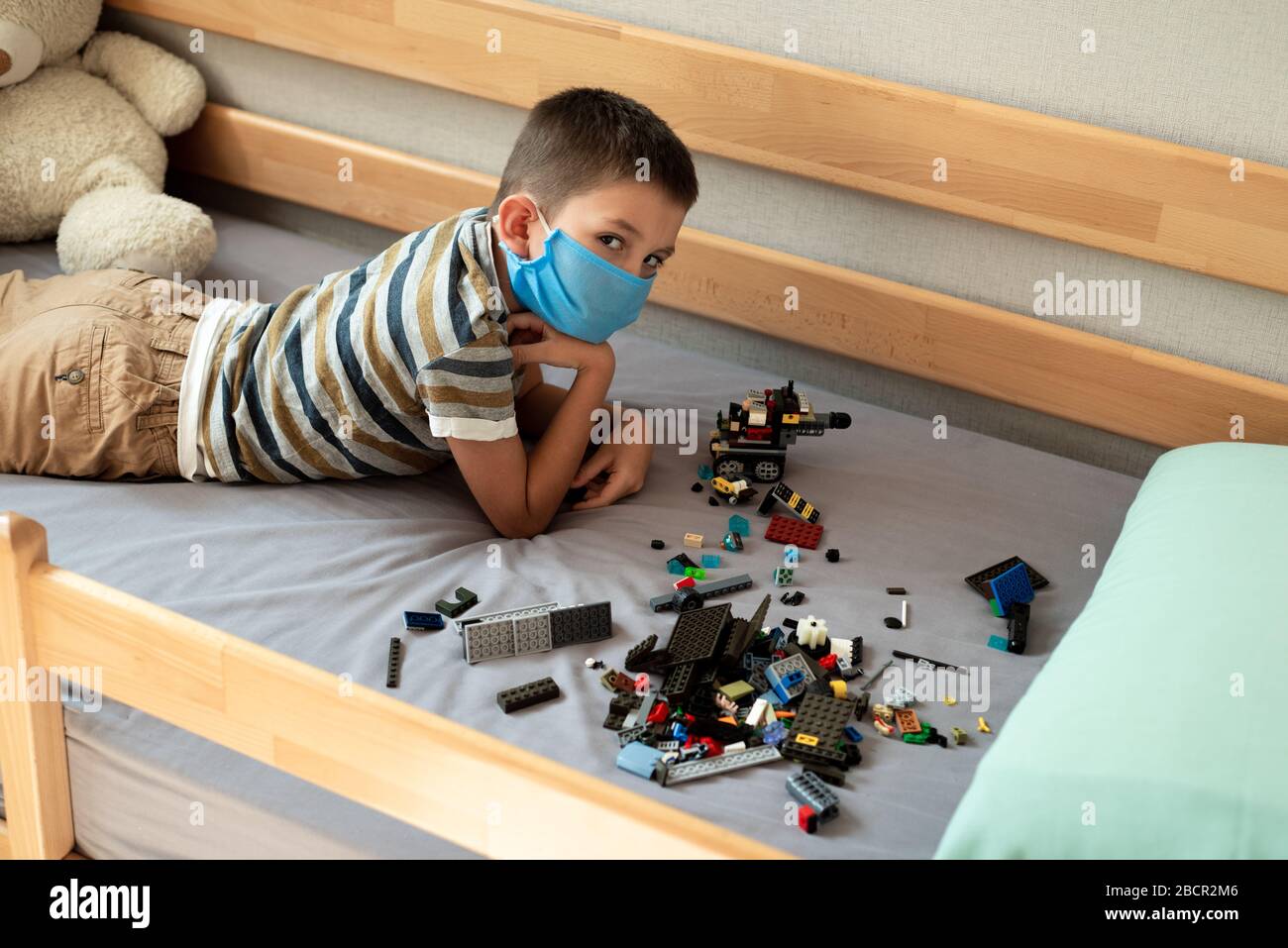 Rester à domicile quarantaine coronavirus prévention de la pandémie. Banque D'Images