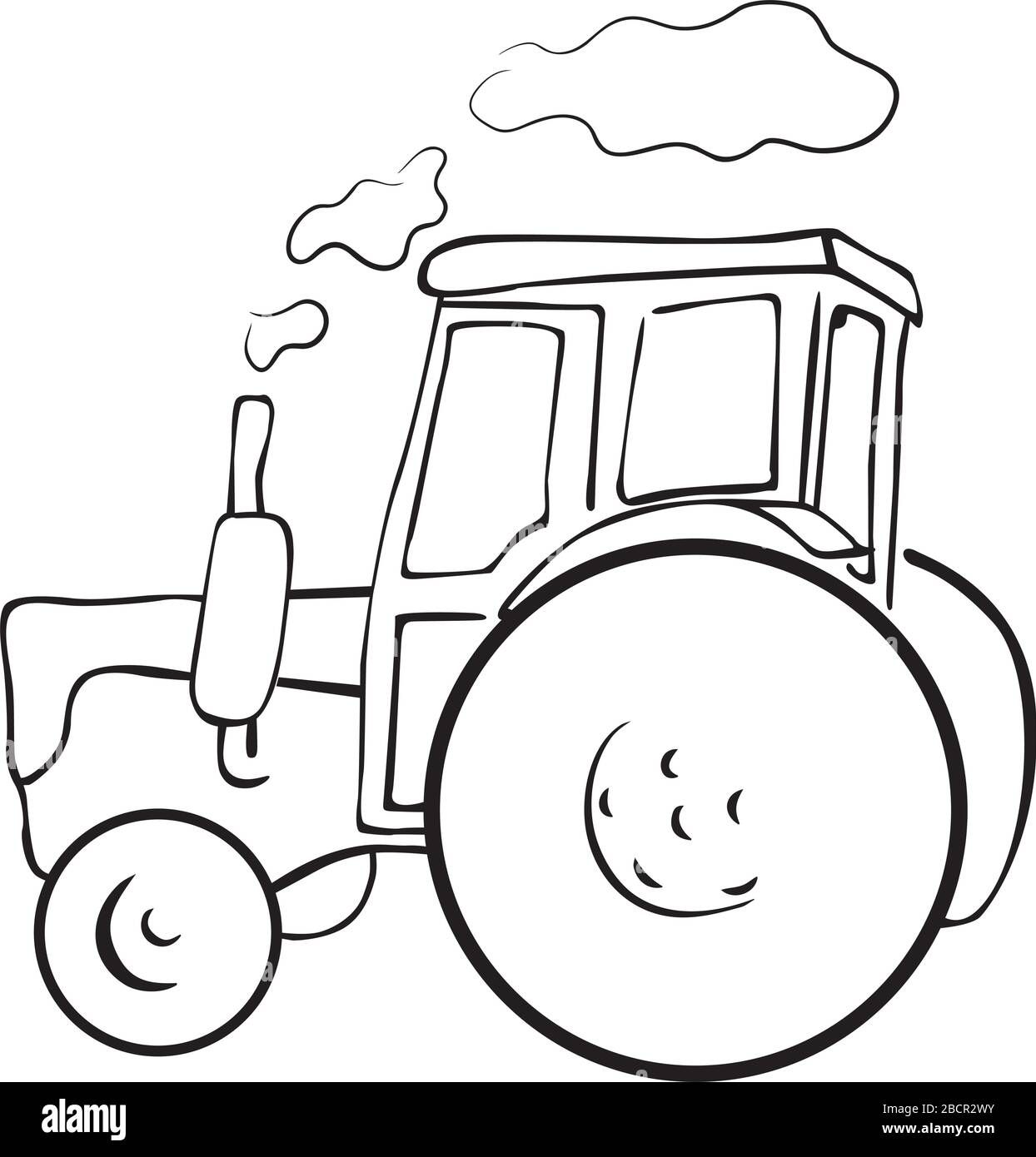 tracteur Illustration de Vecteur