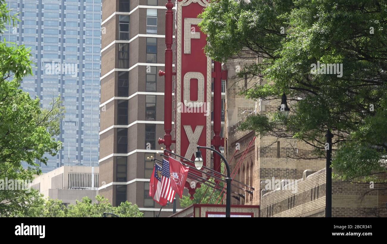 Célèbre Fox Theatre à Atlanta Midtown - ATLANTA, États-Unis - 22 AVRIL 2016 Banque D'Images