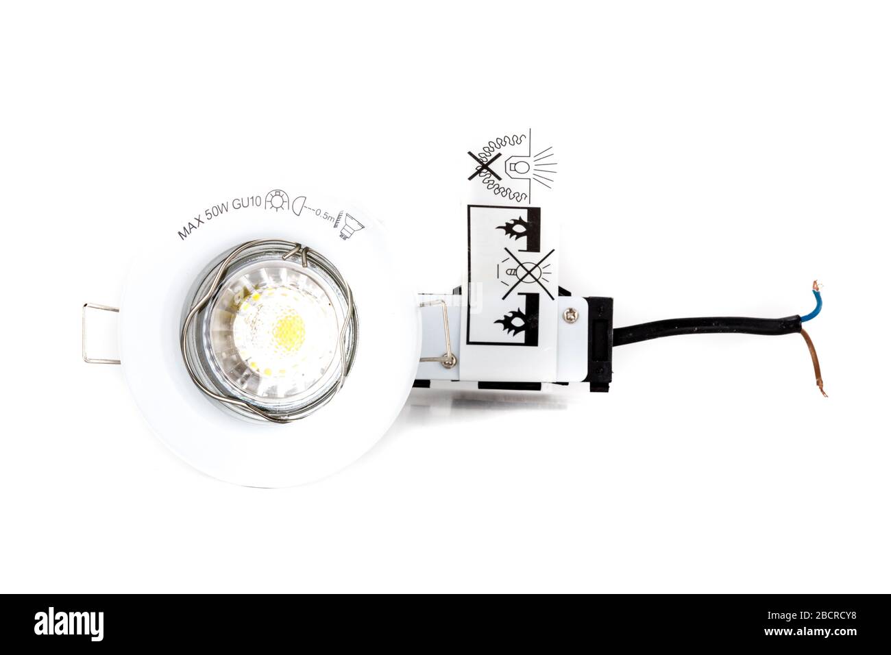 Montage de la lumière vers le bas à LED gu10, allume-cigare à LED, raccords de la lumière vers le bas, gu10, éclairage à LED, raccord de la lumière LED, bloc d'éclairage à LED, boîtier LED, raccord à LED, découpe, Banque D'Images
