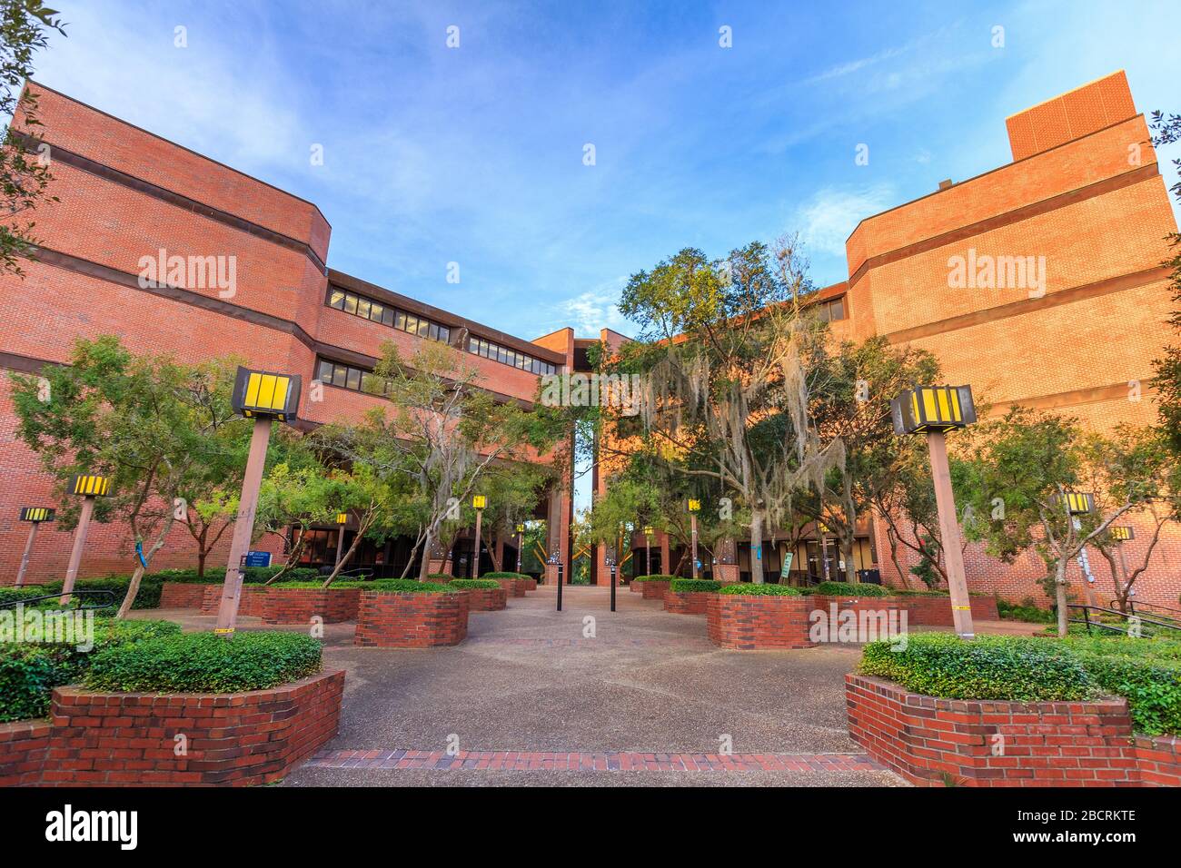 GAINESVILLE, FL, États-Unis - 12 SEPTEMBRE : Marston Science Library et Computer Sciences and Engineering à l'Université de Floride le 12 septembre 2016 Banque D'Images