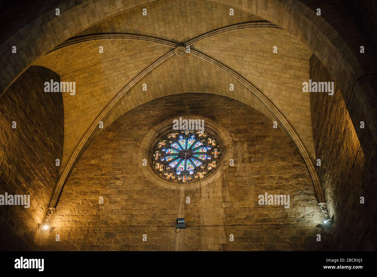 Coffre-fort gothique de l'église Saint-Pierre à Figueres, Catalogne, Espagne  Photo Stock - Alamy