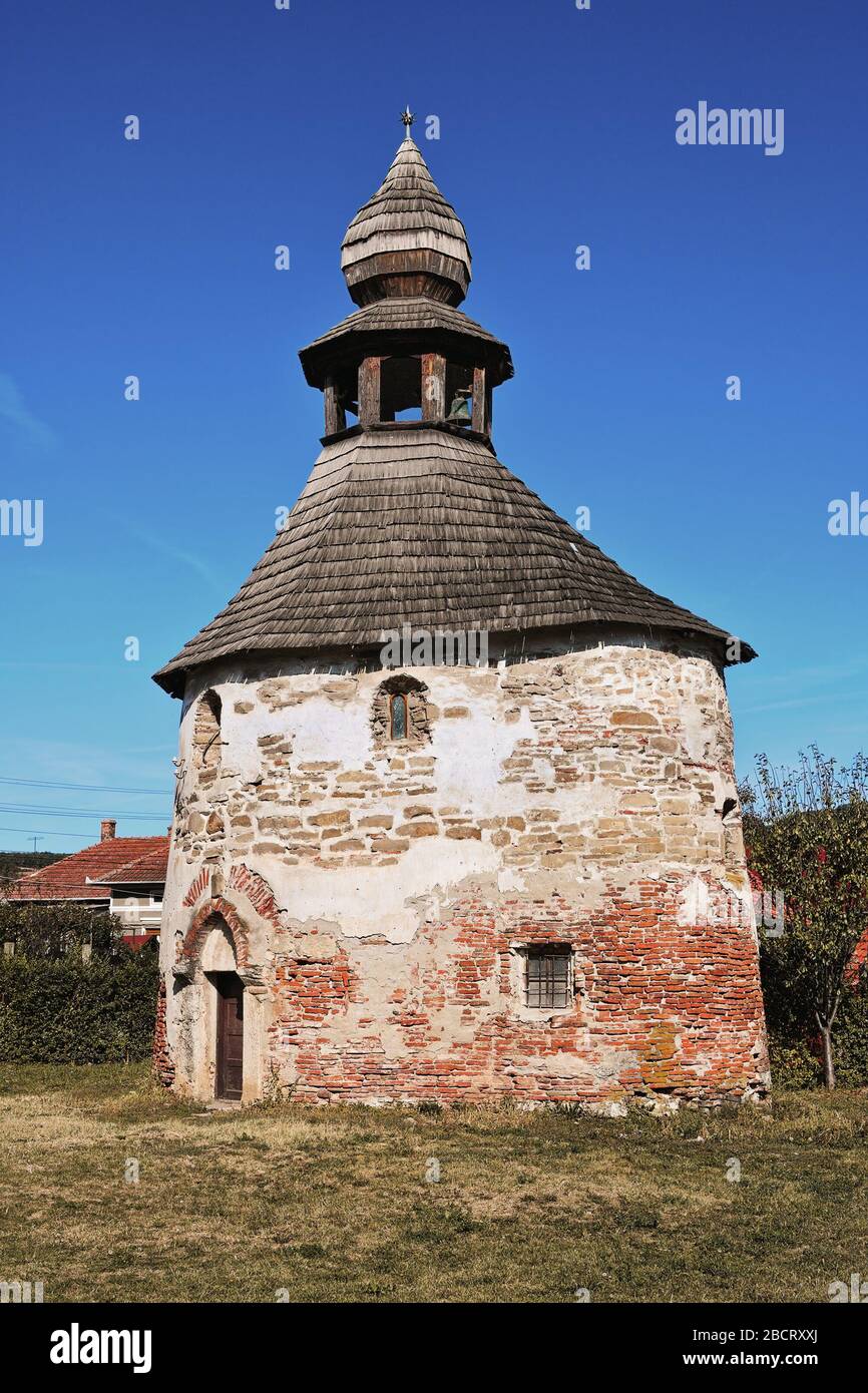Ancienne église (rotonda) de Geoagiu, datant de 1077, la plus ancienne de Roumanie Banque D'Images