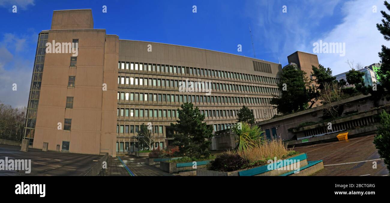 Les édifices municipaux de Stockport, les édifices du conseil, Fred Perry House, Edward St, Stockport, ANGLETERRE, ROYAUME-UNI, SK1 3UR Banque D'Images
