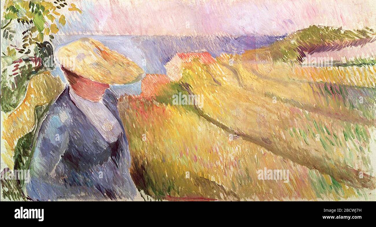 En plein air par Edvard Munch, 1891, toile, huiles. Musée Munch (Munch-Museet) à Oslo, Norvège Banque D'Images