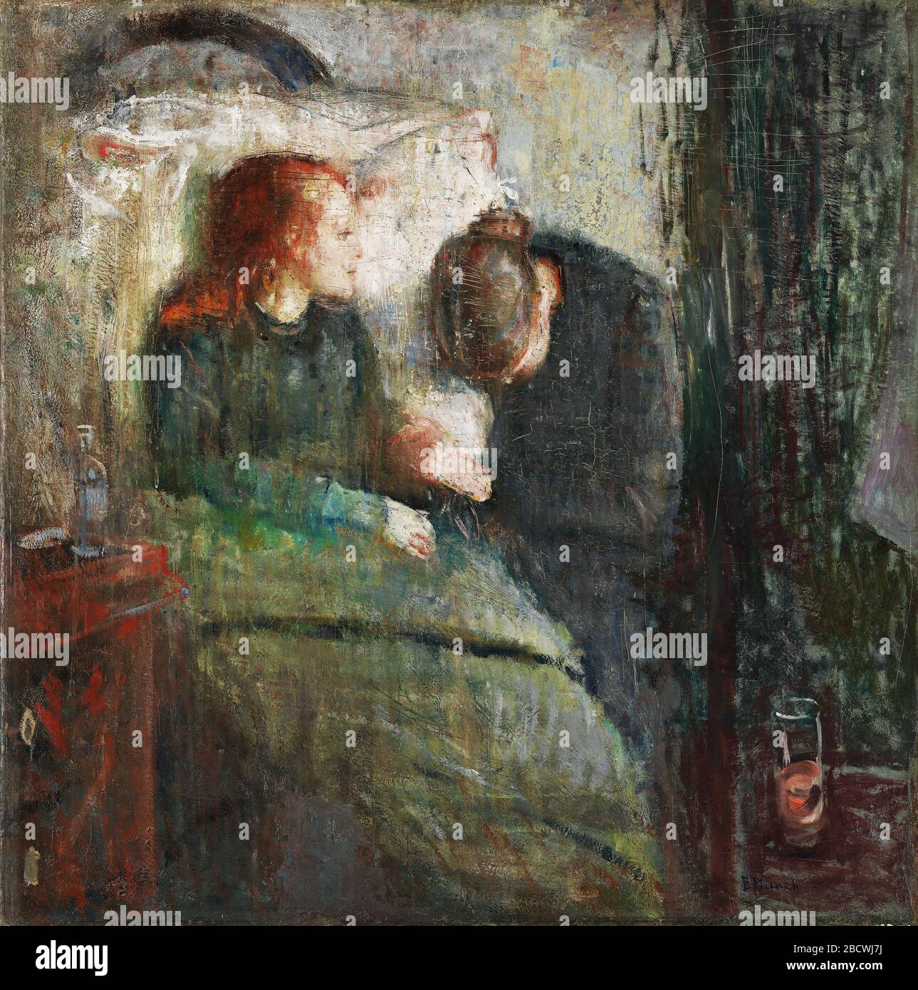 L'enfant de Sick par Edvard Munch, 1925, huiles de toile. Le Musée Munch (Munch-Museet) à Oslo, non plus Banque D'Images