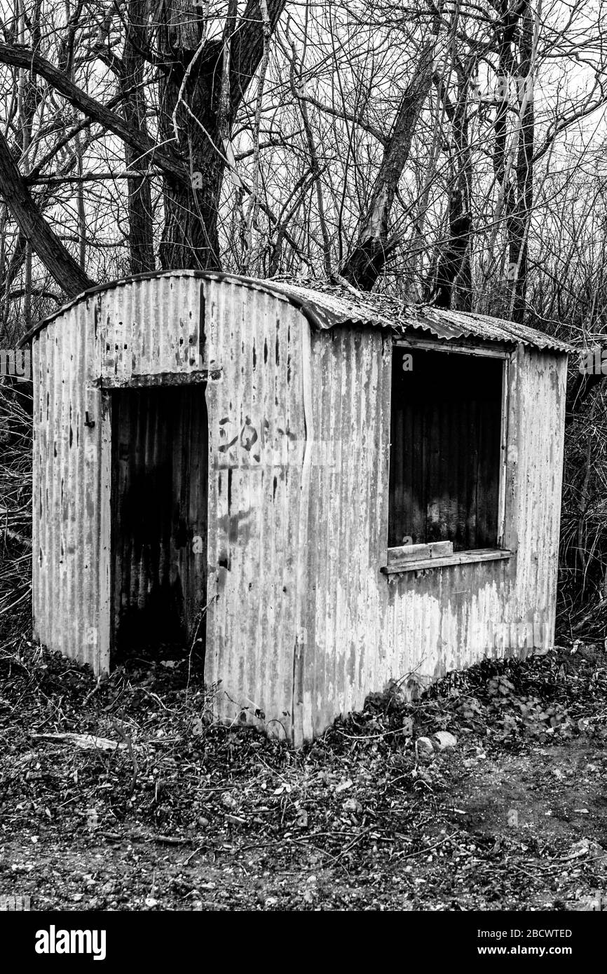 Etain Shed Banque D'Images