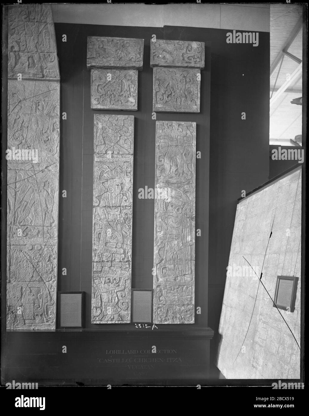 Émissions de la collection Lorillard. Aussi connu sous le nom de 2515.Voir aussi l'unité d'enregistrement 95, case 79.les émissions faites au Mexique par l'archéologue et l'explorateur Claude-Joseph de?sire? Charnay avec le financement de Pierre Lorillard IV.casts de la collection Lorillard d'antiquités d'Amérique centrale avec des moulages de sculptures murales A MNH-2515 A. Banque D'Images