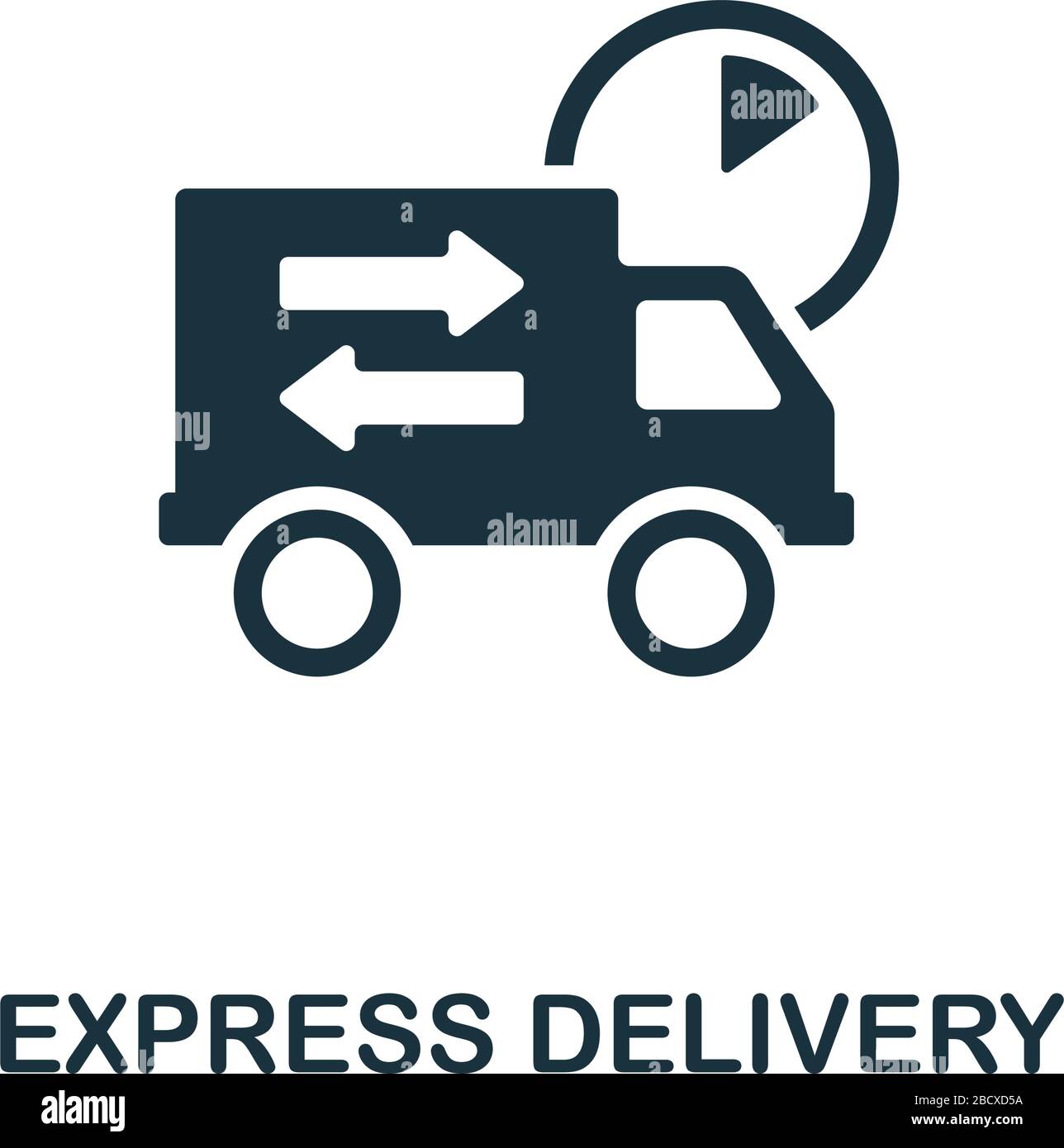 Icône livraison express. Illustration simple de la collection de fret. Icône Creative Express Delivery pour la conception Web, les modèles, les infographies et bien plus encore Illustration de Vecteur