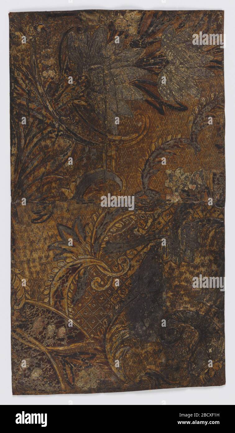 Flanc. Recherche sur le feuillage ProgressScrolling et les fleurs stylisées, fond à motifs de treillis. Flanc Banque D'Images