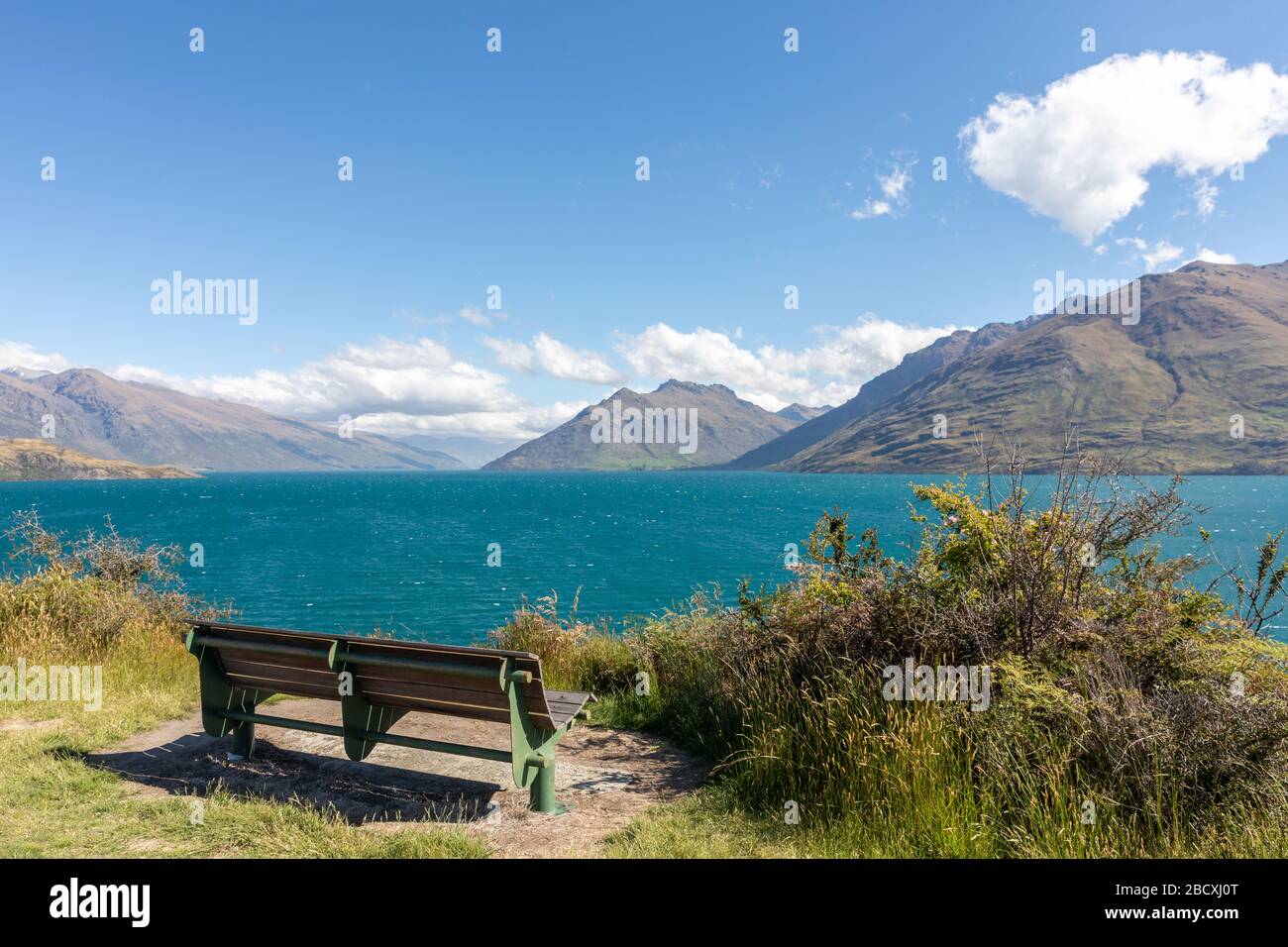 Vue panoramique sur le sentier Kelvin Peninsual de Queenstown Banque D'Images