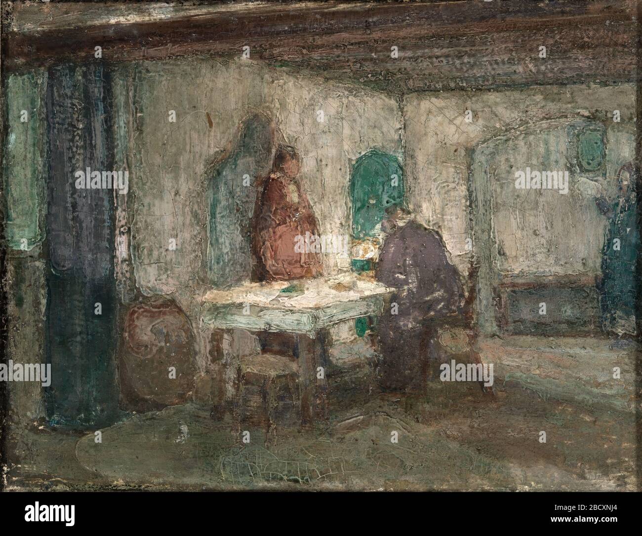 Et il a disparu de leur vue. Le fils d'un ministre, Henry Ossawa Tanner s'est consacré à la peinture de sujets religieux, et ses voyages en Terre Sainte en 1897 et 1898 ont contribué à inspirer son travail. Banque D'Images