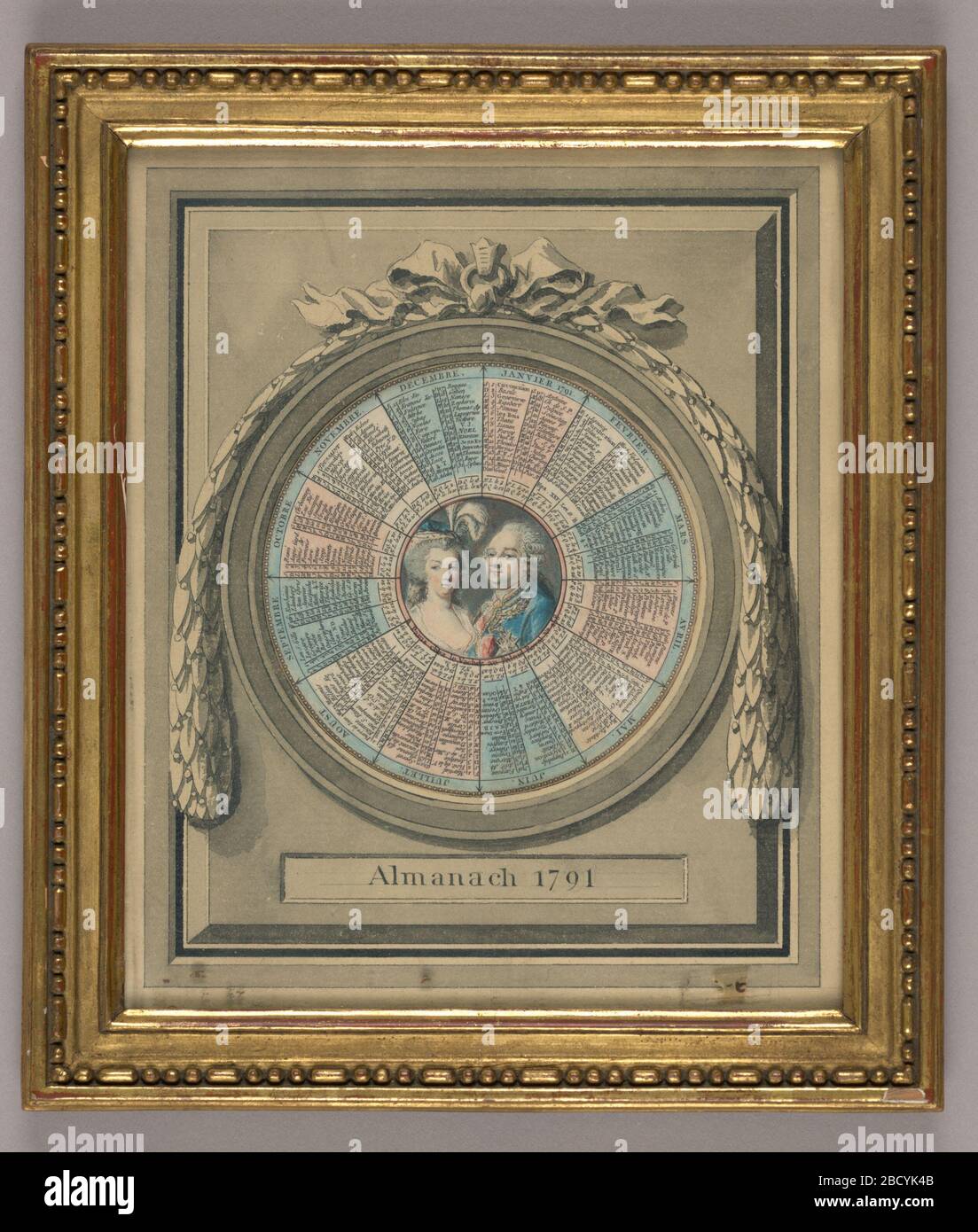 Almanach pour l'année 1791 avec Portraits du roi et de la reine de France. Recherche sur ProgressFramed almanac Almanac pour l'année 1791 avec Portraits du roi et de la reine de France Banque D'Images