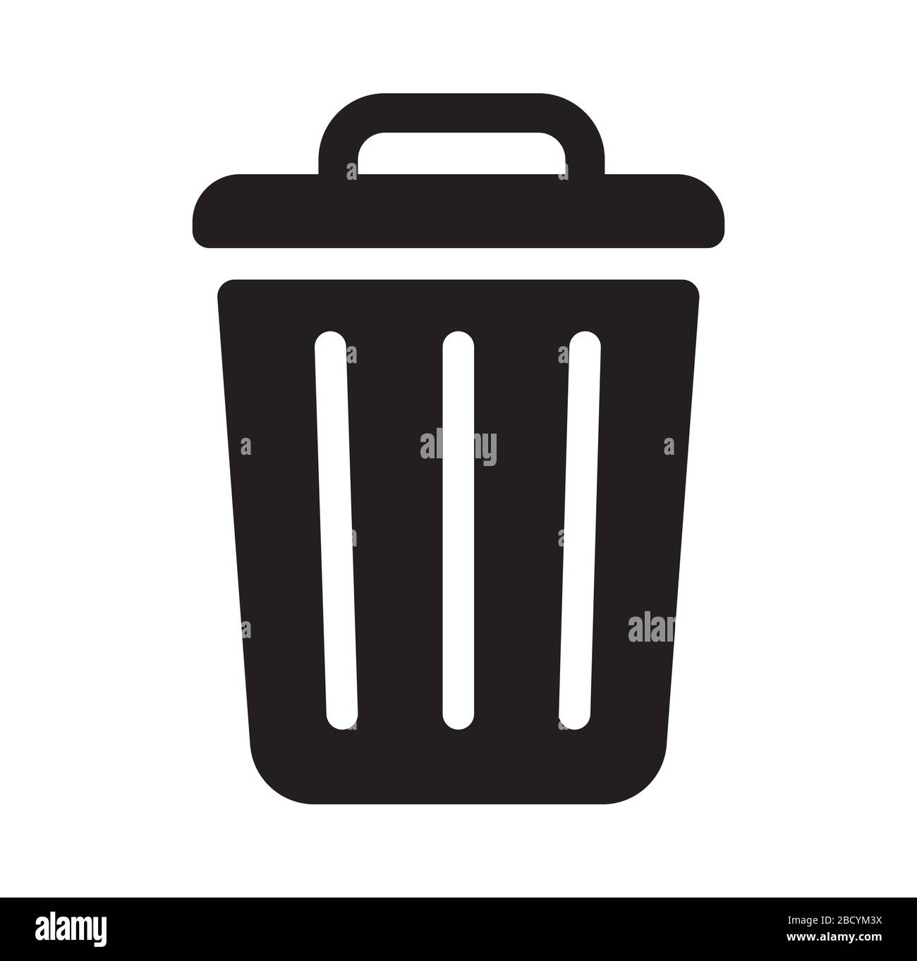 poubelle, poubelle, poubelle, icône poubelle Illustration de Vecteur