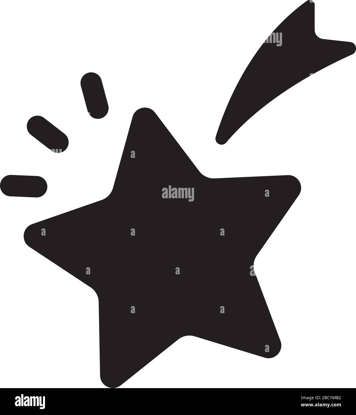 Icône de l'étoile filante Illustration de Vecteur