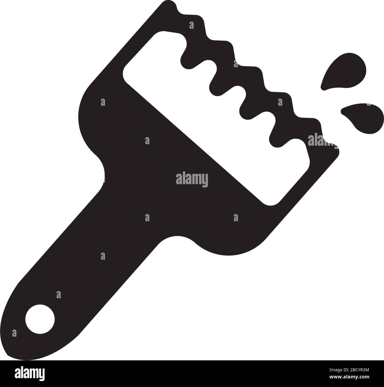 icône de peinture et de pinceau (peinture/graphisme/conception) Illustration de Vecteur