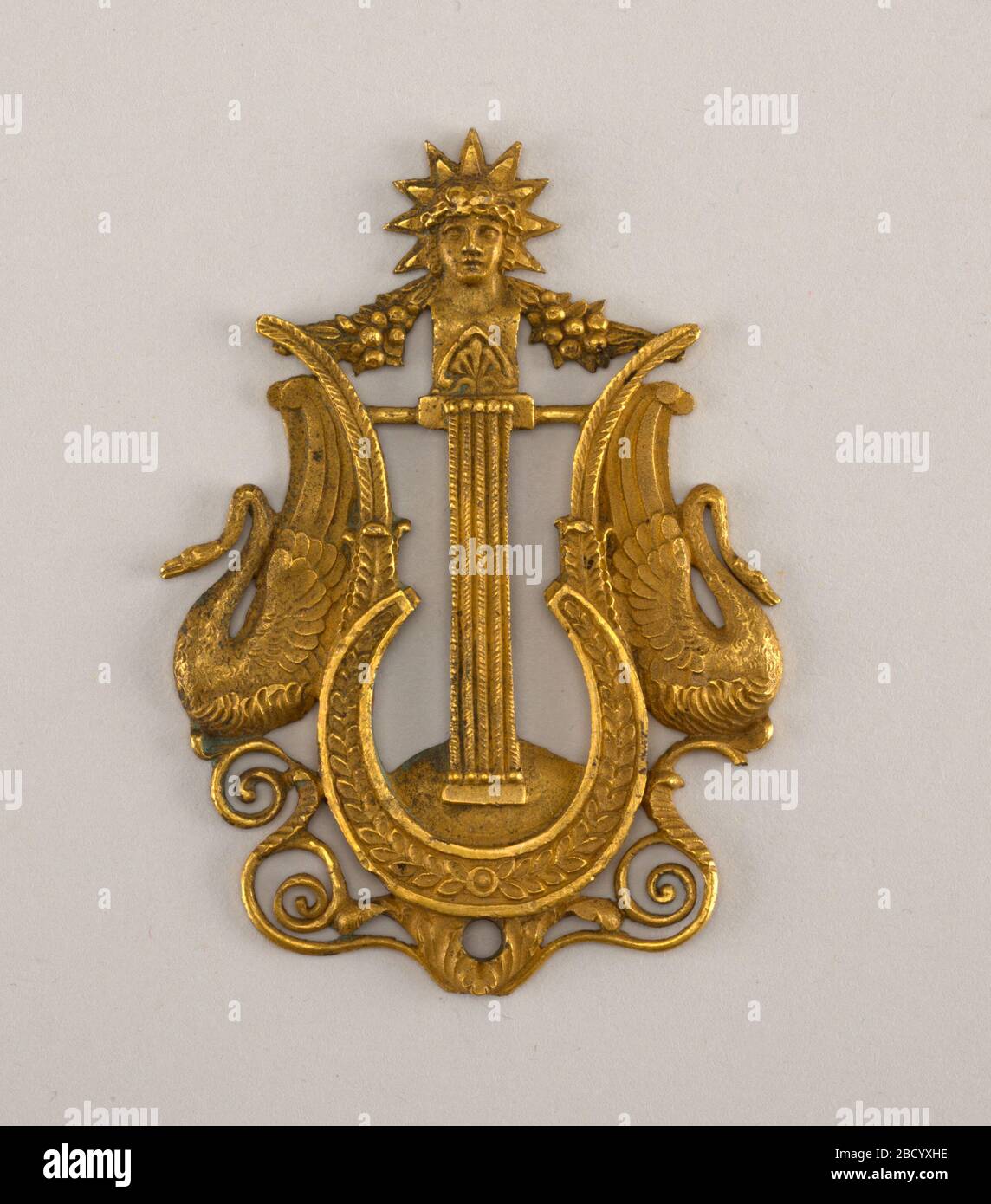 Montage. Recherche en ProgressLyre avec les cygnes. Montage Banque D'Images