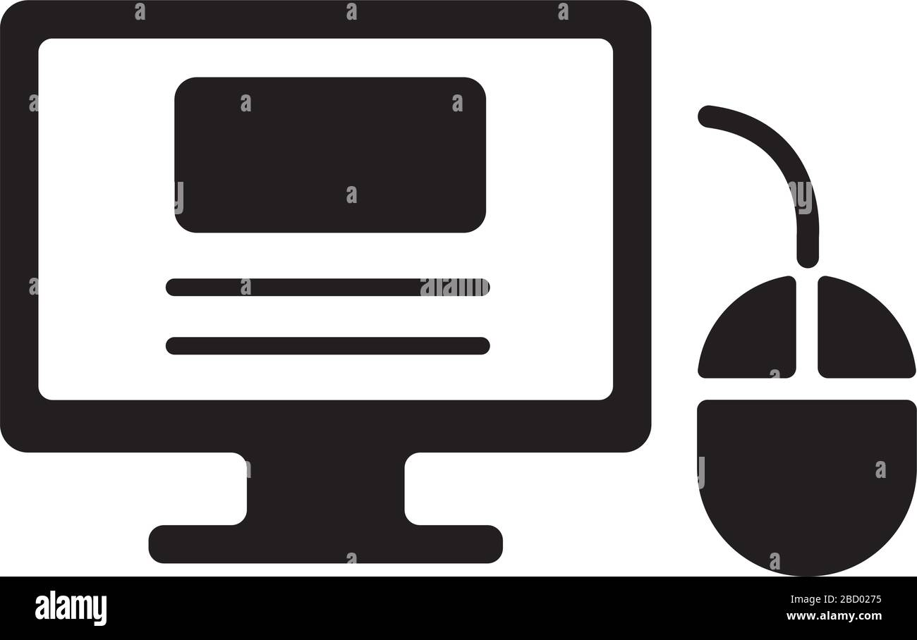 icône de surveillance et de souris ( internet / entreprise) Illustration de Vecteur icône de surveillance et de souris ( internet / entreprise) Illustration de Vecteur