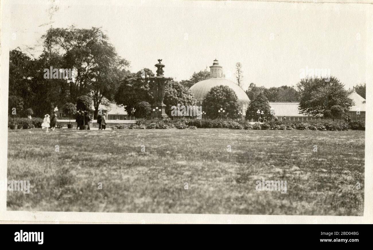 Jardin botanique du Congrès. Jardin botanique d'origine près du Capitole sur le National Mall. Il a été rasé en 1932 et a déménagé.Smithsonian institution Archives, Record Unit 7355, Martin A. Gruber Photographie Collection, image No Botanic Garden Congressional Banque D'Images