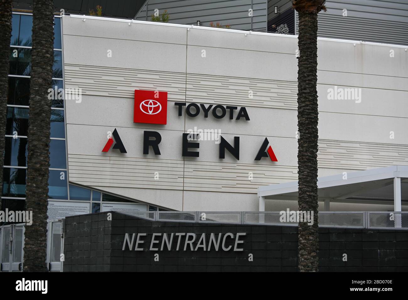 Vue générale de la Toyota Arena, le samedi 4 avril 2020, en Ontario, en Californie, aux États-Unis. (Photo par IOS/Espa-Images) Banque D'Images