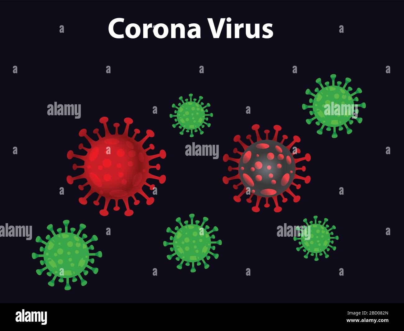contexte du virus de la couronne de la grippe covid-19. Illustration de Vecteur