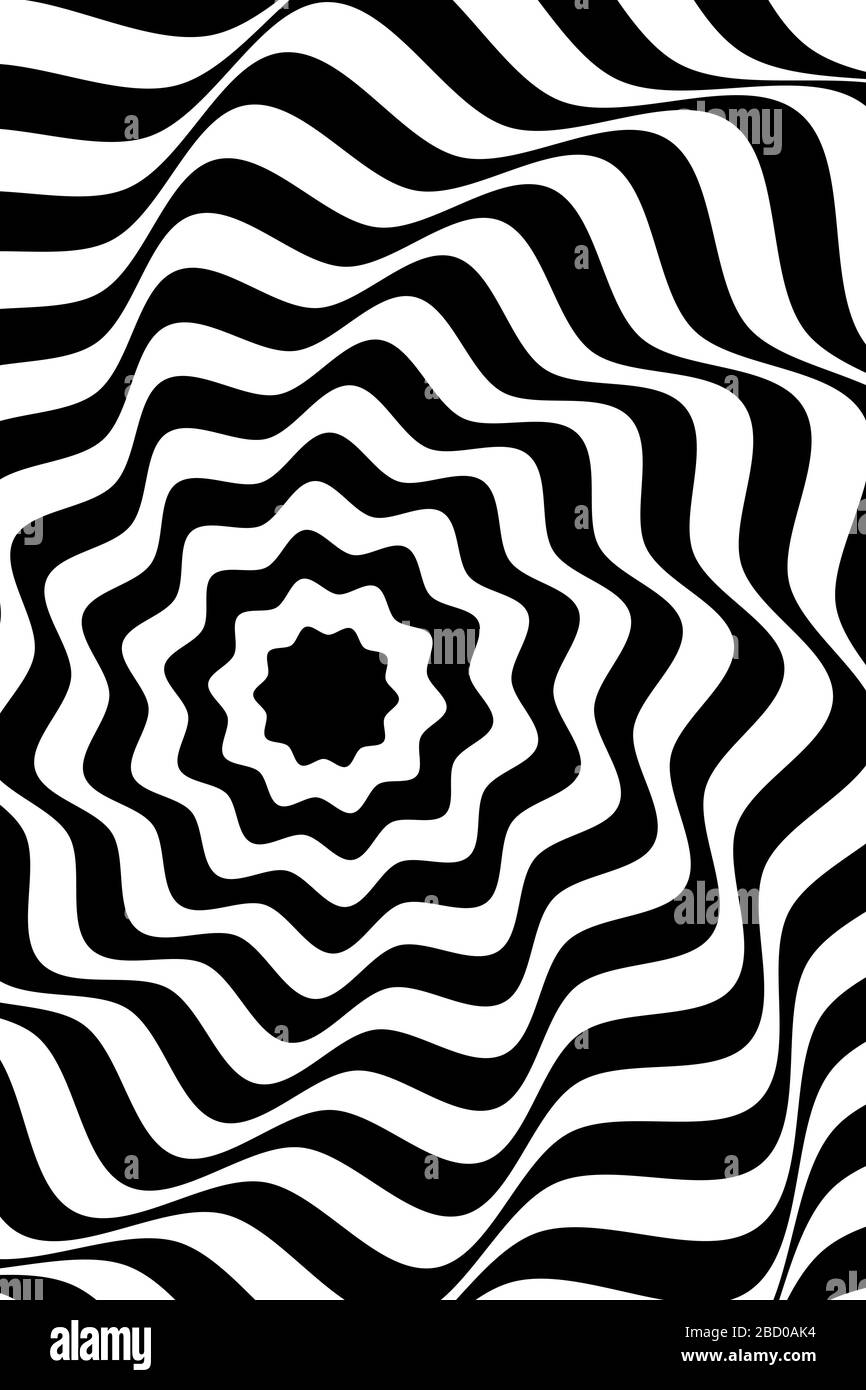 Arrière-plan abstrait à lignes ondulées. Arrière-plan vectoriel à rayures ondulées Illustration de Vecteur