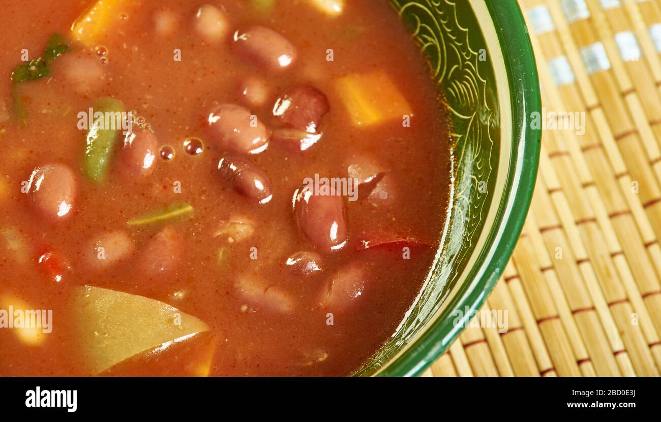 Kashmiri Rajma Masala - curry de haricots rouges avec tomate, gingembre et cardamome. Banque D'Images