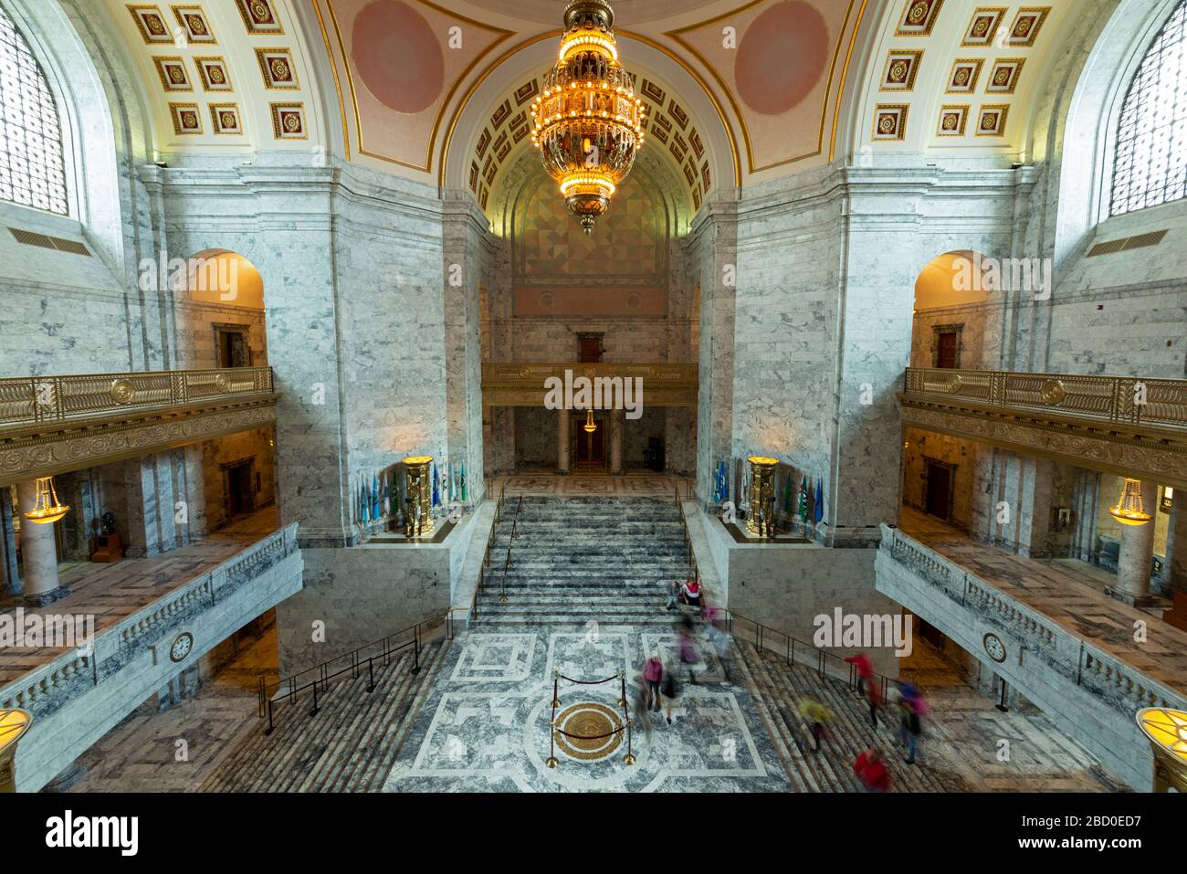 Olympia, Washington, États-Unis - 17 avril 2013 : l'atrium du Capitole de l'État Banque D'Images