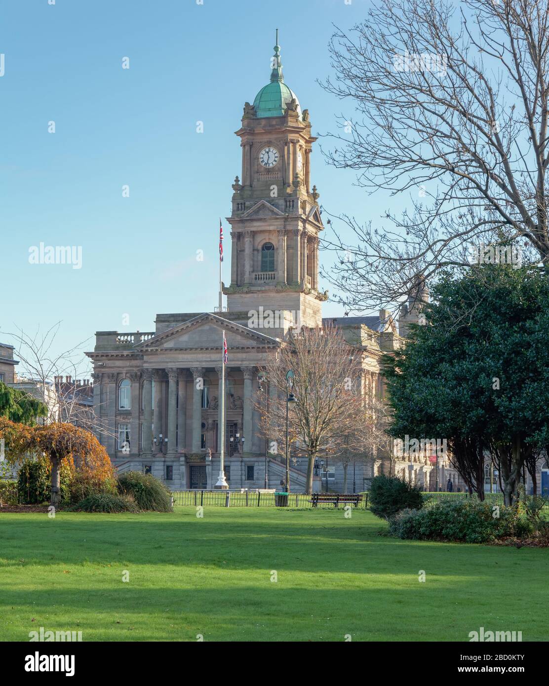 Hôtel de ville de Birkenhead, place Hamilton, Wirral Banque D'Images