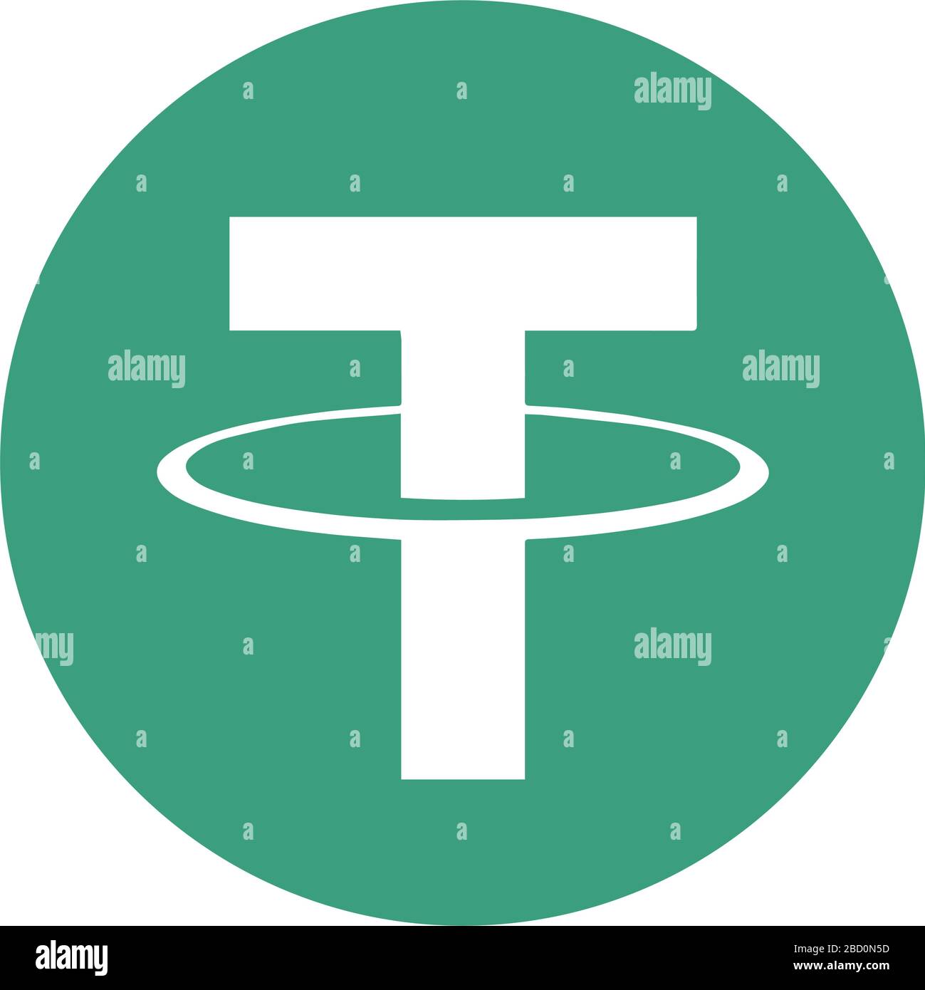 Icône de couleur crypto-monnaie / Tether (USDT Image Vectorielle Stock -  Alamy