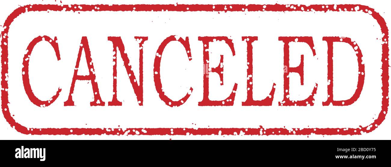 Illustration vectorielle de l'estampillage commercial / ANNULÉE Illustration de Vecteur