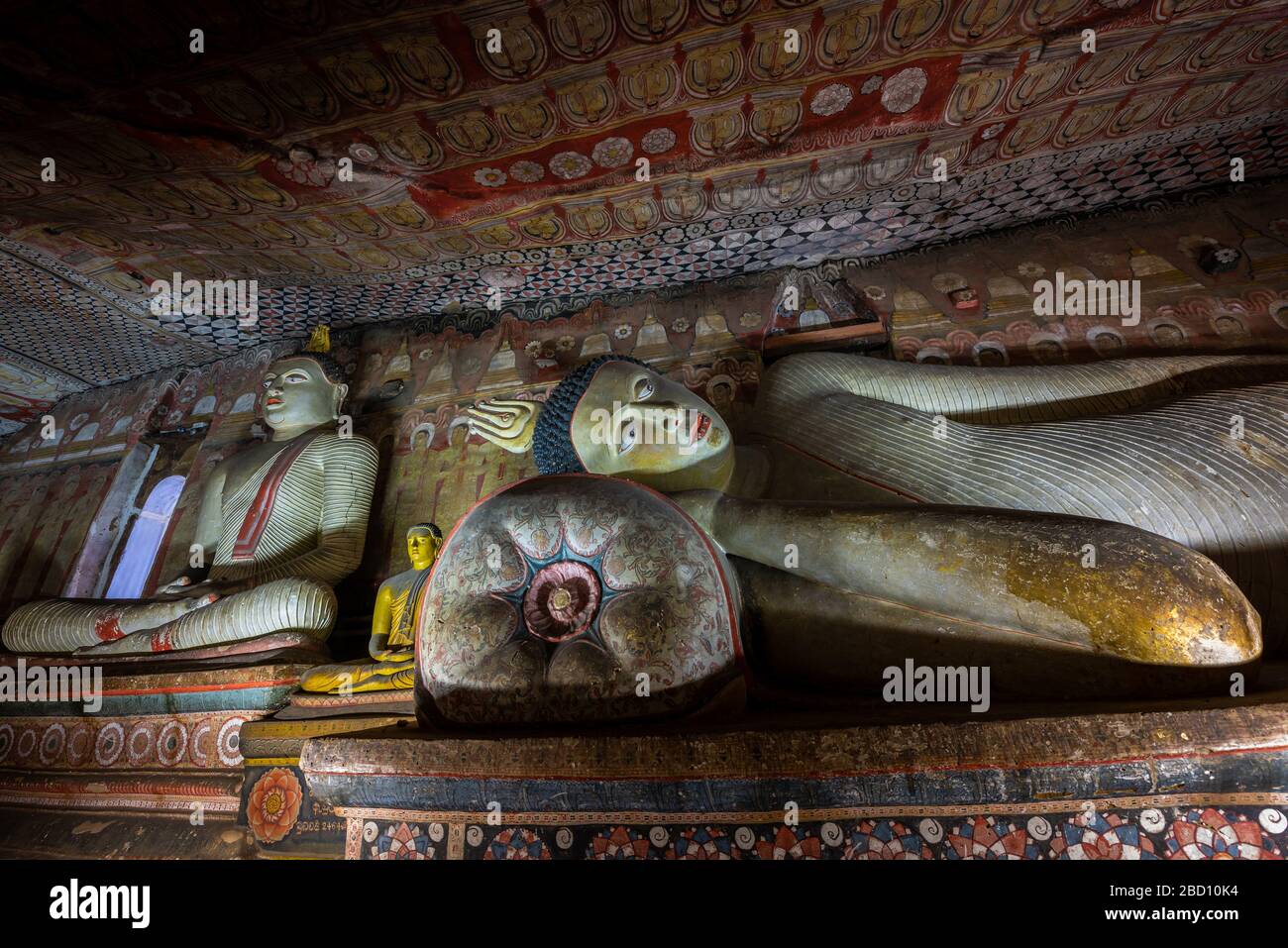 Temple de la grotte de Dambulla, Sri Lanka Banque D'Images