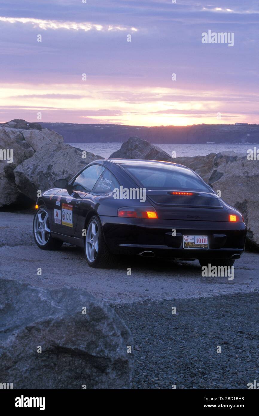 2002 Porsche 911 participe au rallye Targa Newfoundland de 2002 Terre-Neuve Canada Banque D'Images
