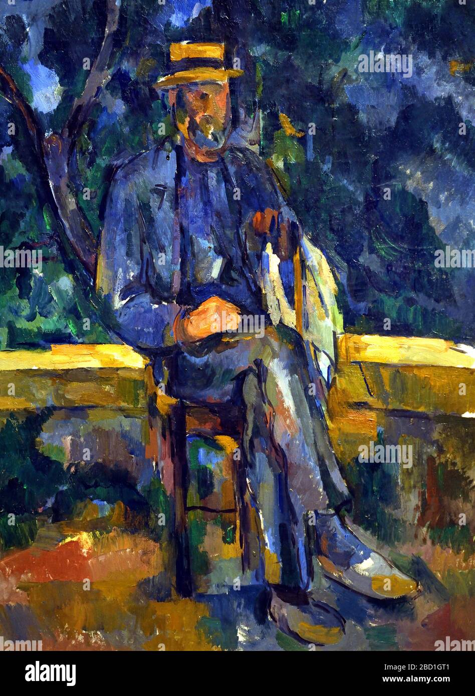 Homme assis 1905-1906 Paul Cézanne 1839–1906 France française Banque D'Images