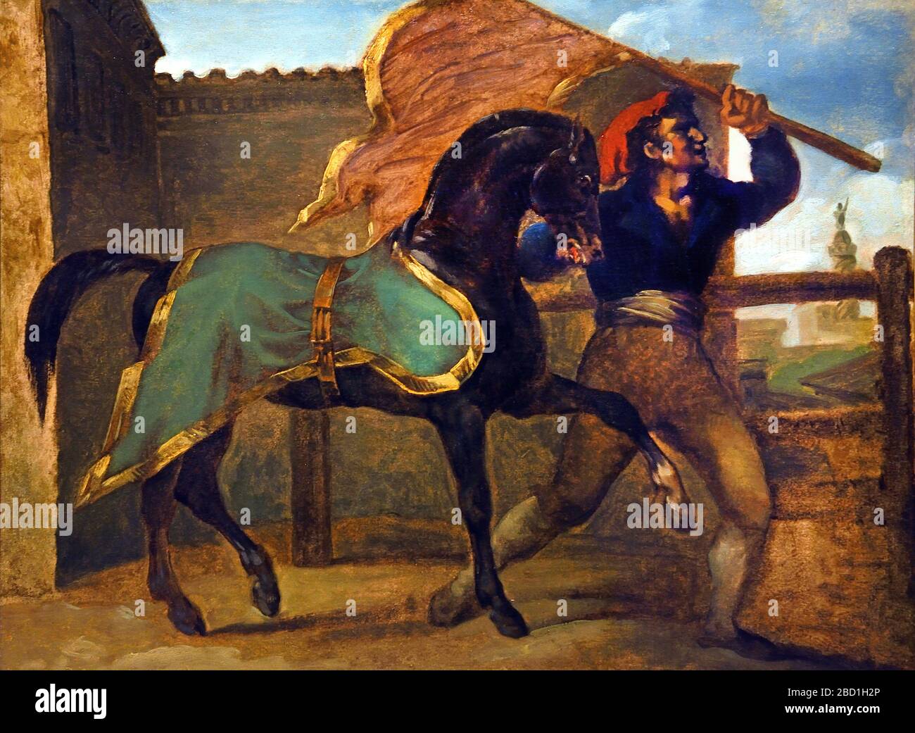 Course de chevaux 1817 Théodore Geribault 1791-1824 France française Banque D'Images