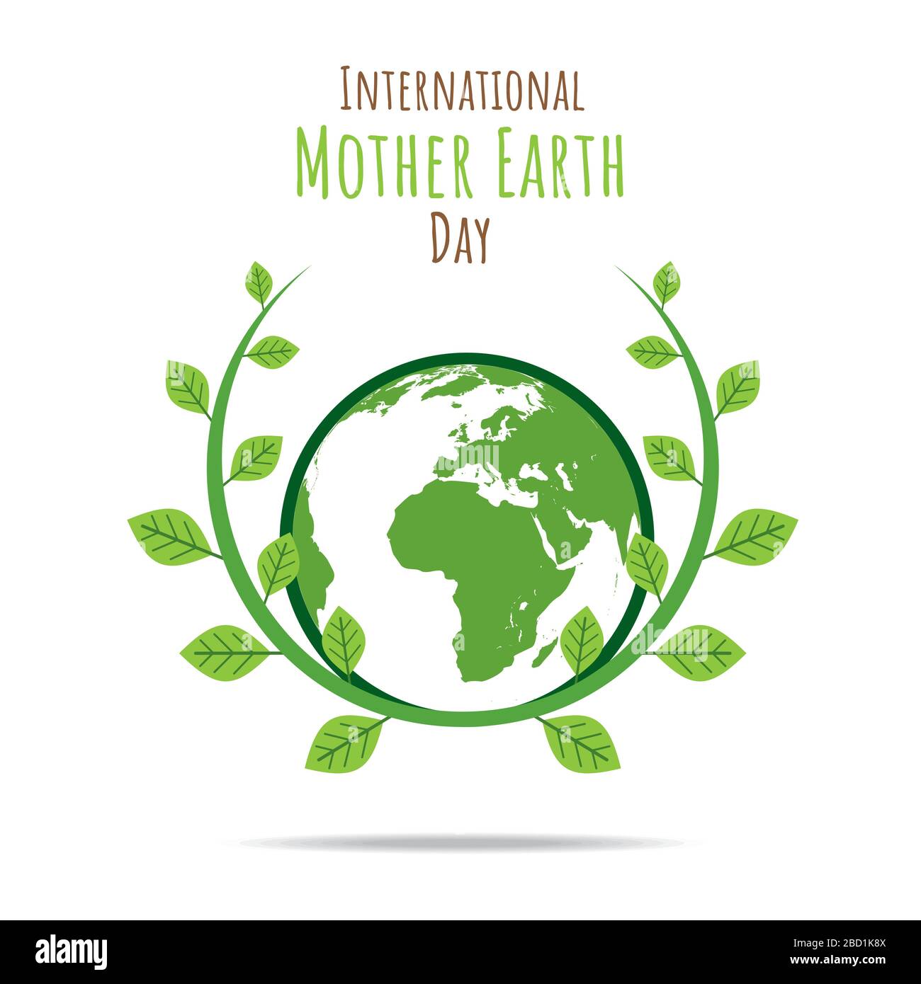 illustration créative de la conception d'affiches internationales de la fête de la terre mère Illustration de Vecteur