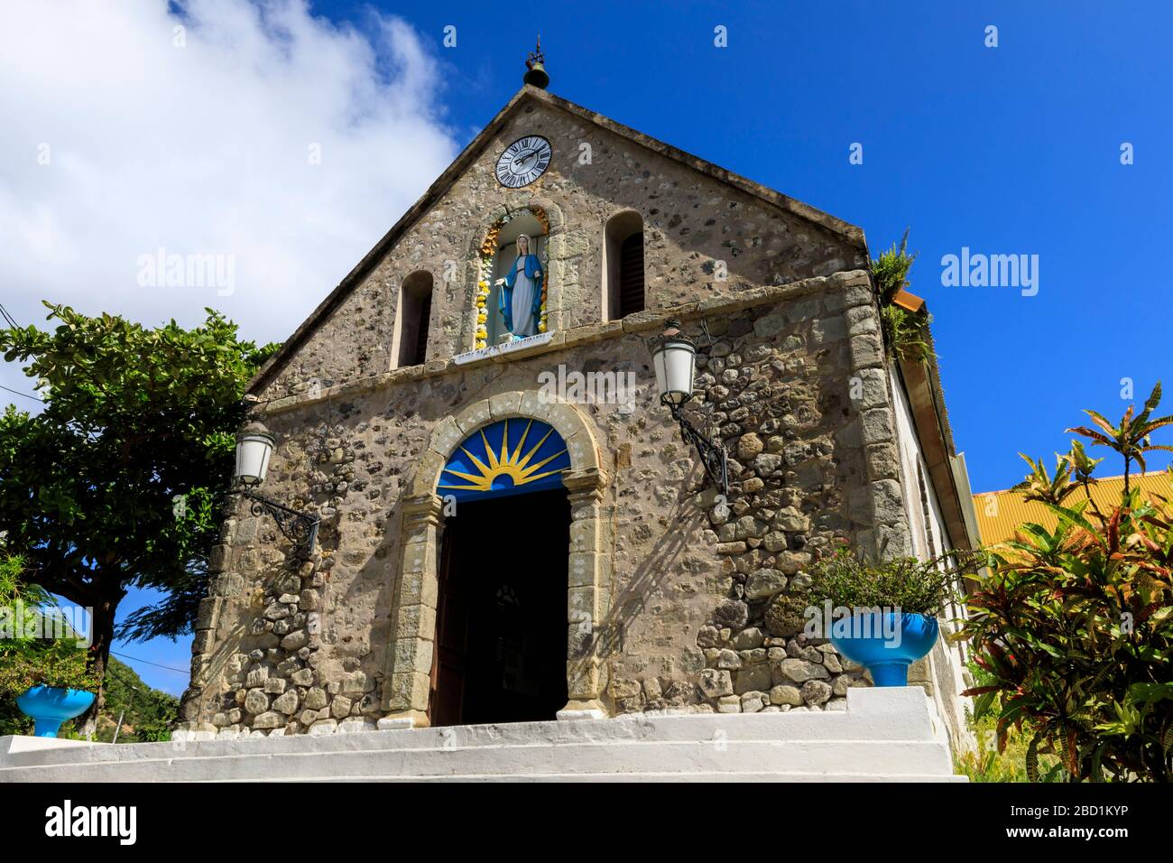 Église notre Dame de l'Assomption, Terre de Haut, Iles des Saintes, les Saintes, Guadeloupe, Iles Leeward, Antilles, Caraïbes, Amérique centrale Banque D'Images