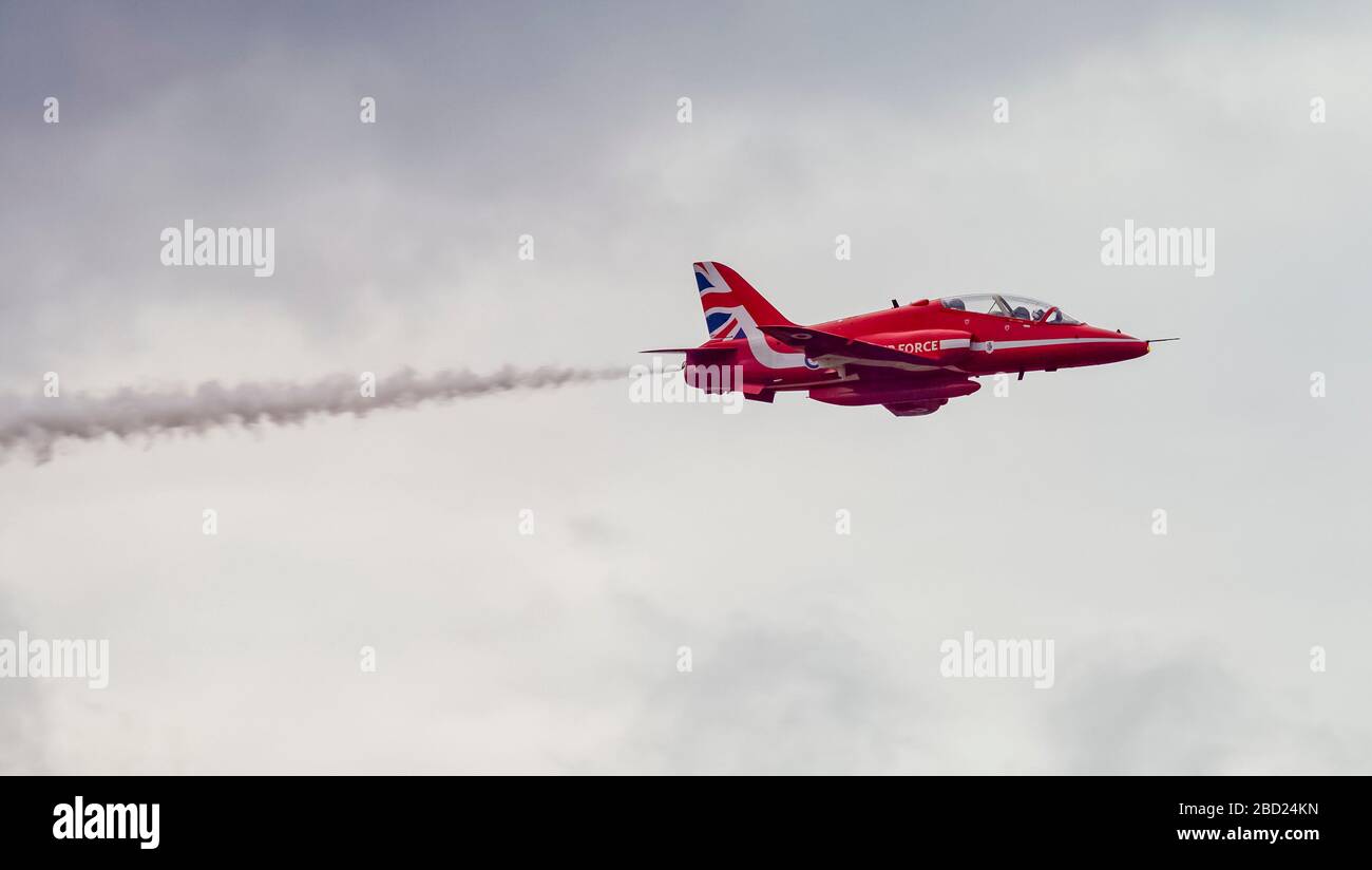 Vol en jet Red Arrow au Biggin Hill Airshow Banque D'Images