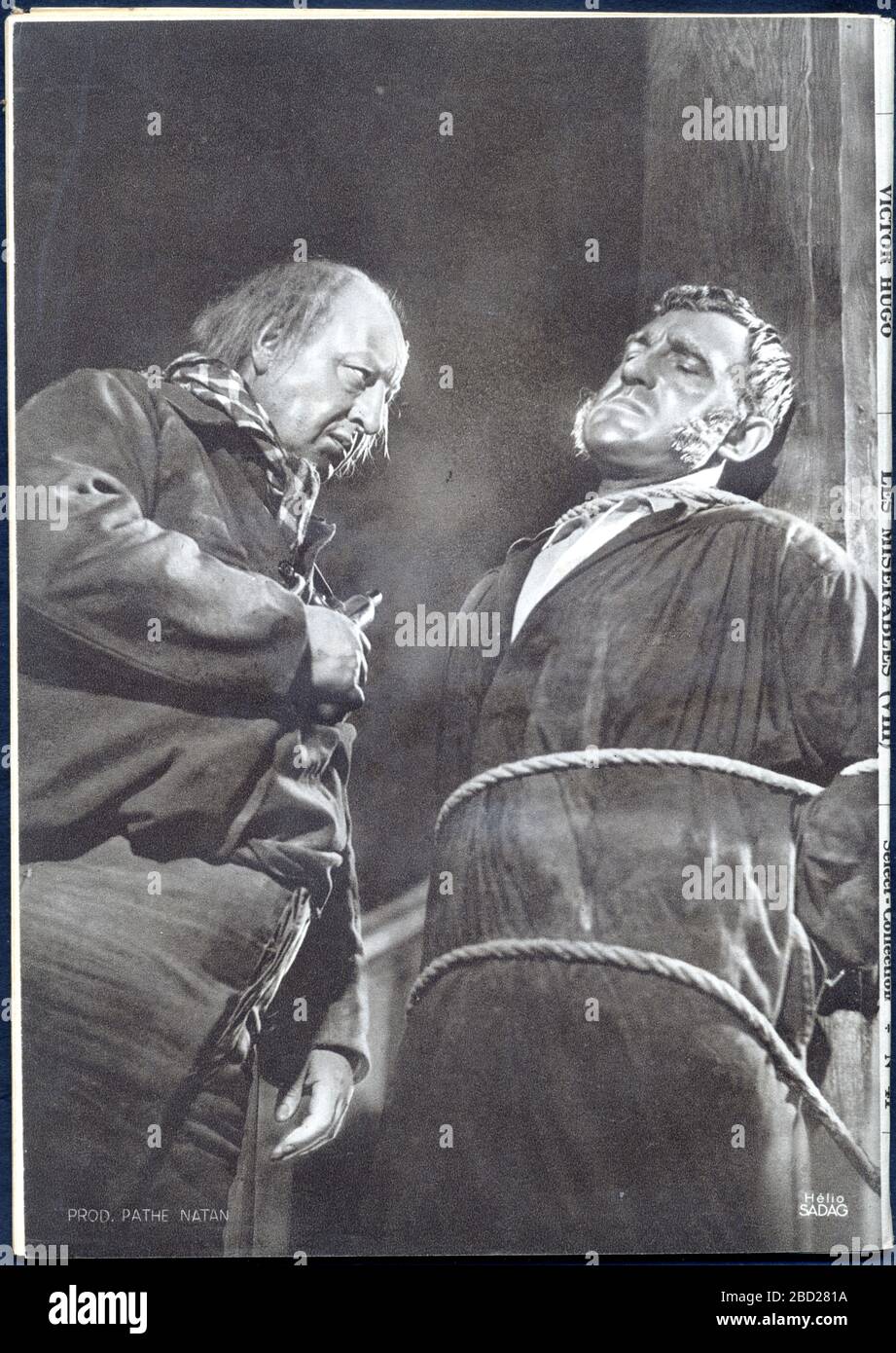 QUATRIÈME DE COUVERTURE. VICTOR HUGO. LES MISÉRABLES. TOME 8. JEAN VALJEAN. NOVEMBRE 1934. Banque D'Images