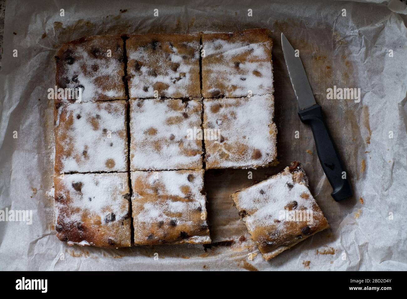 Gâteau au tatouage scillonien, cuit par Zoe Dan sur Bryher, Iles de Scilly Banque D'Images
