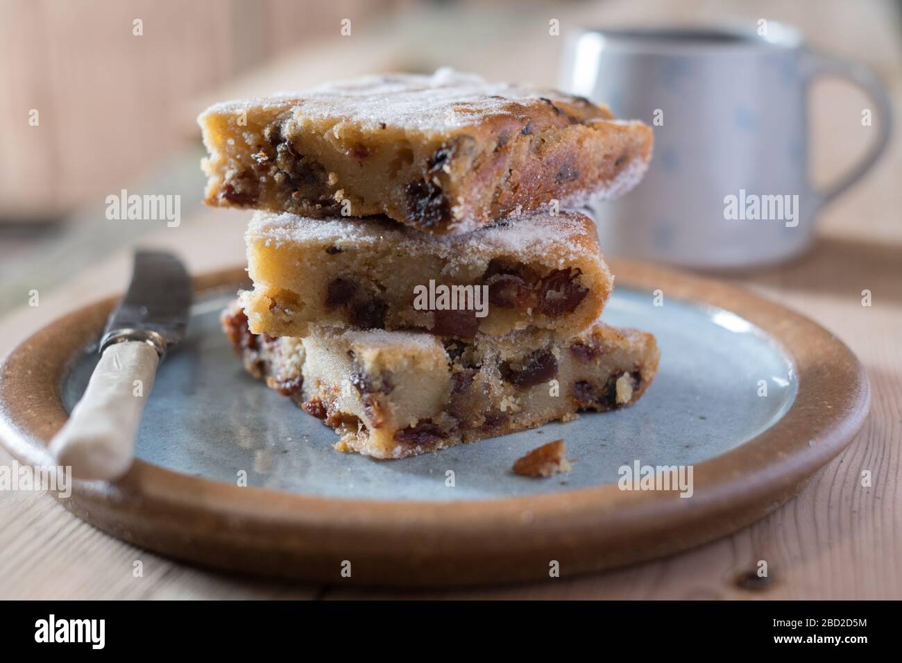 Gâteau au tatouage scillonien, cuit par Zoe Dan sur Bryher, Iles de Scilly Banque D'Images