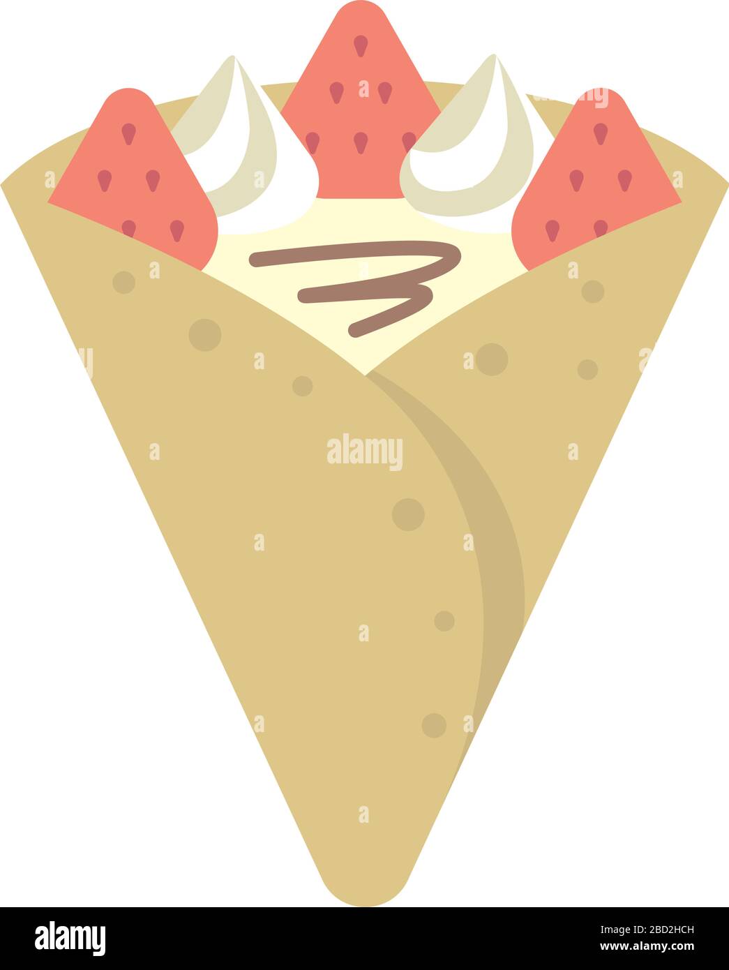 illustration vectorielle de crêpe Illustration de Vecteur