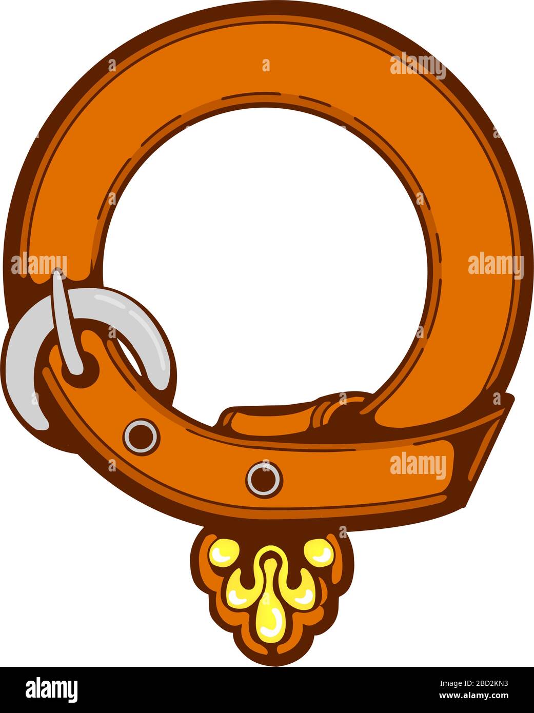 illustration de ceinture circulaire vintage ( espace vierge / design ) Illustration de Vecteur