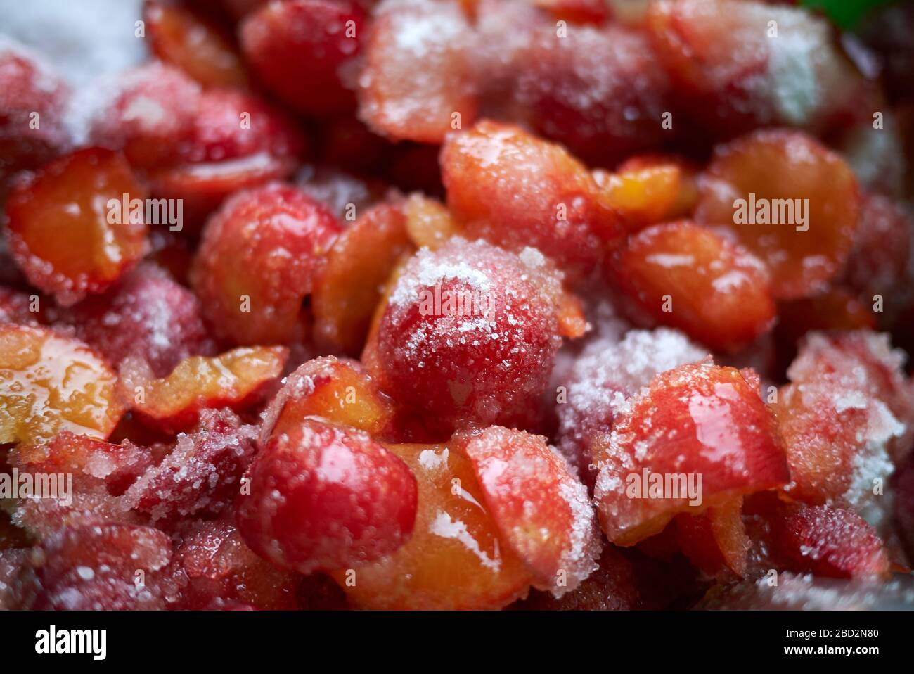 Prune de cerisier mûre pour la marmelade Banque D'Images