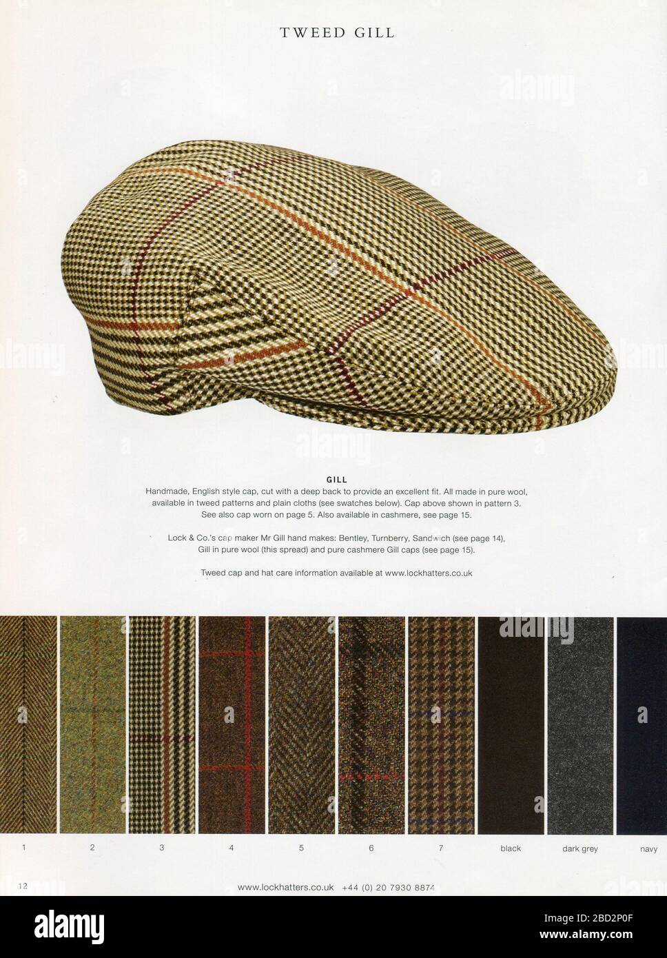 Catalogue Hats J. Lock & Co., publié pour la première fois au Royaume-Uni. Banque D'Images