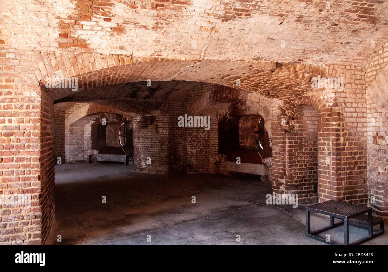Murs de fort Sumter Banque D'Images