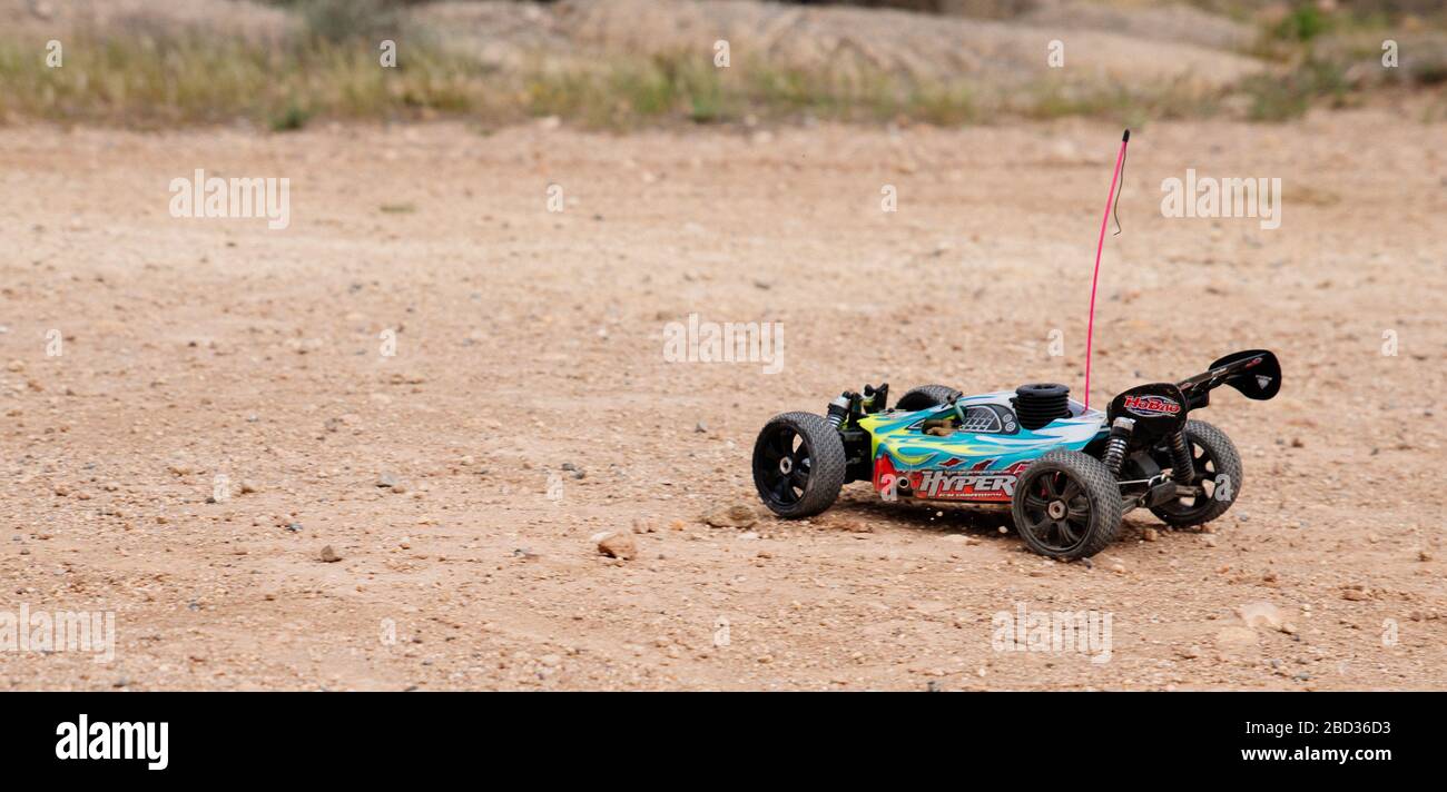 tournoi de voiture rc sur circuit de course Banque D'Images