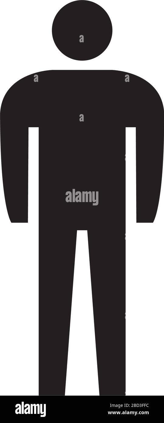 icône mâle / symbole d'information publique Illustration de Vecteur