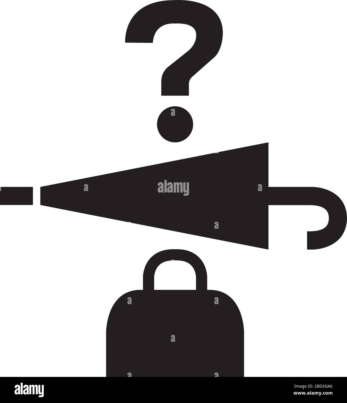 icône perdue et trouvée / symbole d'information publique Illustration de Vecteur