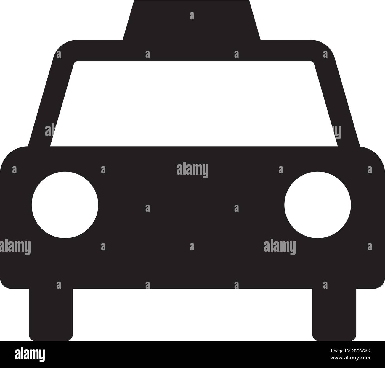 icône taxi / symbole d'information publique Illustration de Vecteur